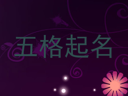 五格起名
