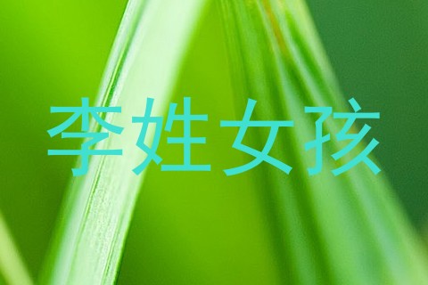 李姓女孩