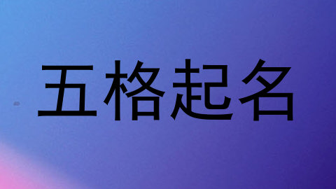 五格起名