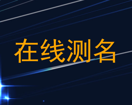 在线测名