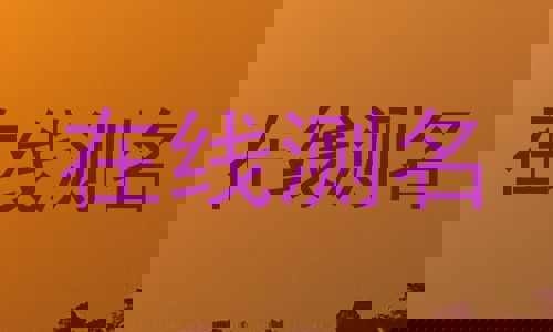 在线测名
