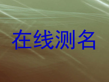 在线测名
