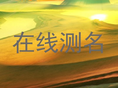 在线测名