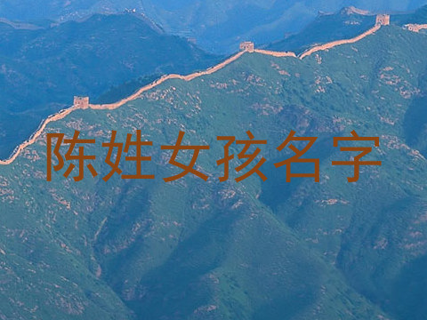 陈姓女孩名字