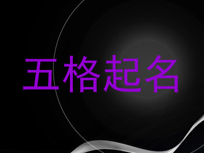 五格起名