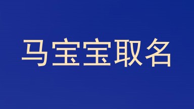 马宝宝取名