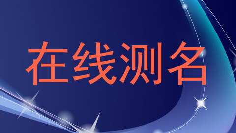 在线测名