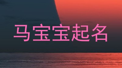 马宝宝起名