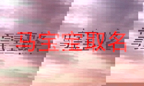 马宝宝取名