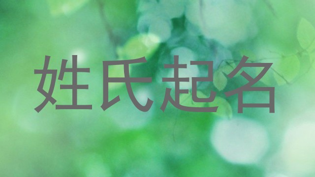 姓氏起名