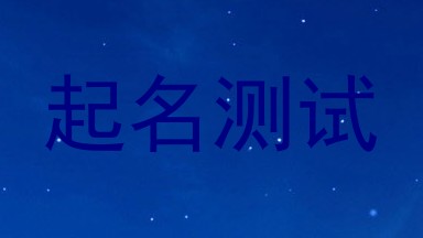 起名测试