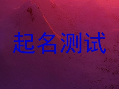 起名测试