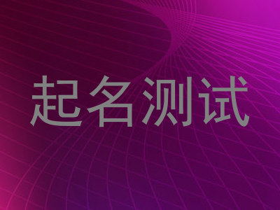 起名测试