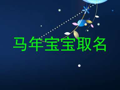 马年宝宝取名