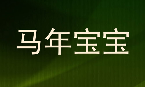 马年宝宝