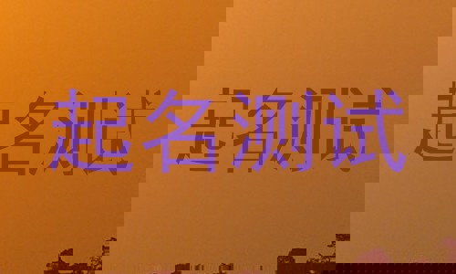 起名测试