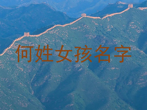 何姓女孩名字