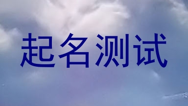 起名测试