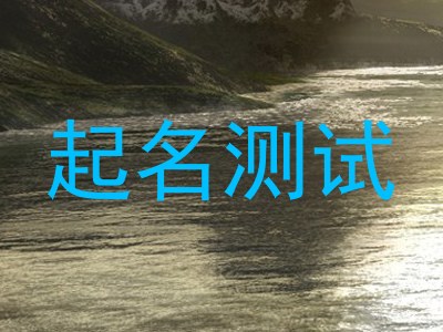 起名测试
