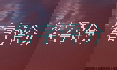 名字评分