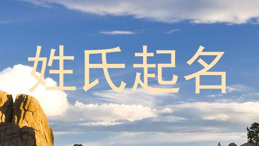 姓氏起名