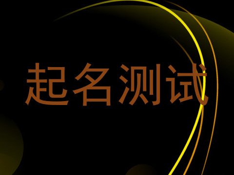 起名测试