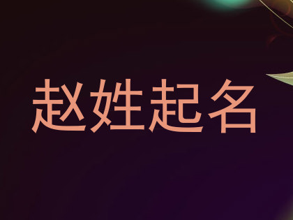 赵姓起名