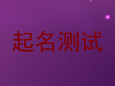 起名测试