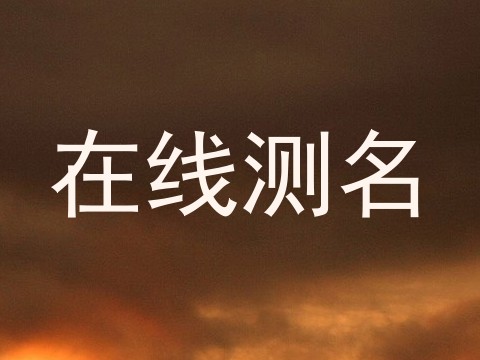 在线测名