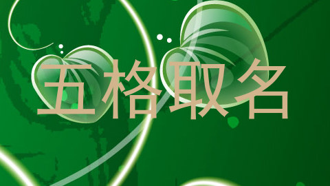 五格取名