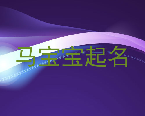 马宝宝起名