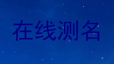 在线测名
