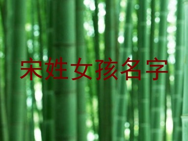 宋姓女孩名字