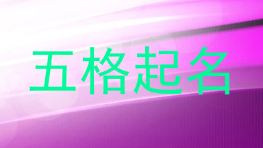五格起名