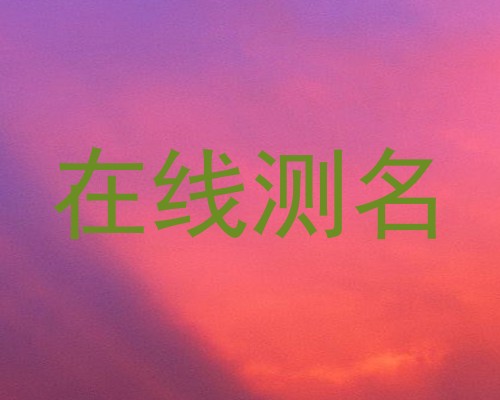 在线测名