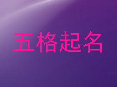 五格起名