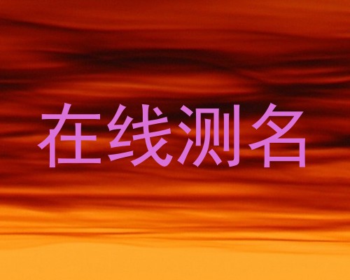 在线测名