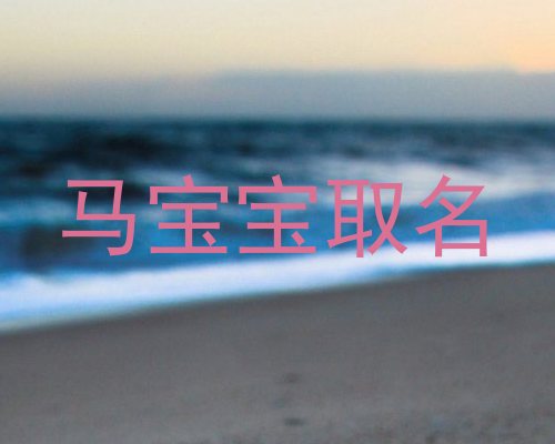 马宝宝取名