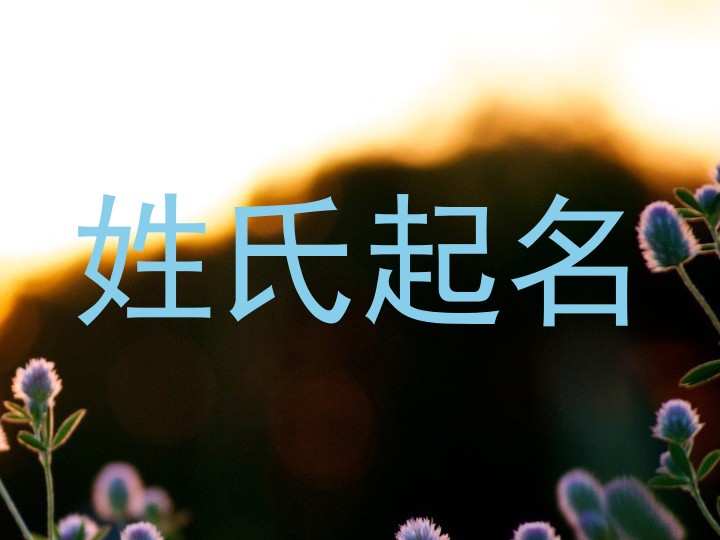 姓氏起名