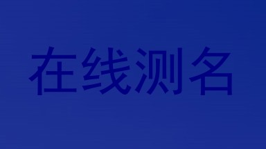 在线测名