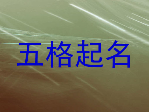 五格起名