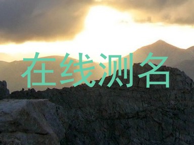 在线测名