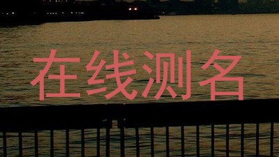 在线测名