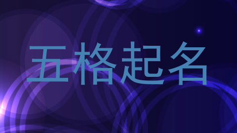 五格起名