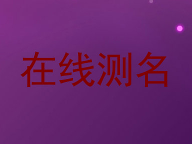 在线测名