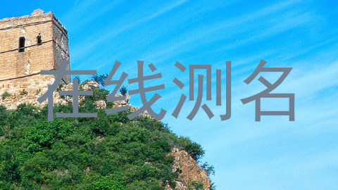在线测名