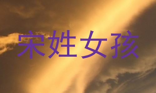 宋姓女孩