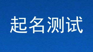 起名测试