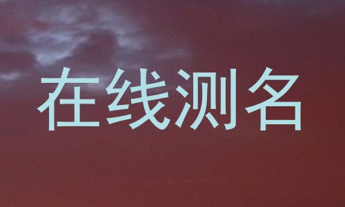 在线测名