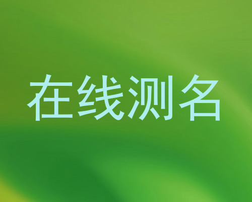 在线测名
